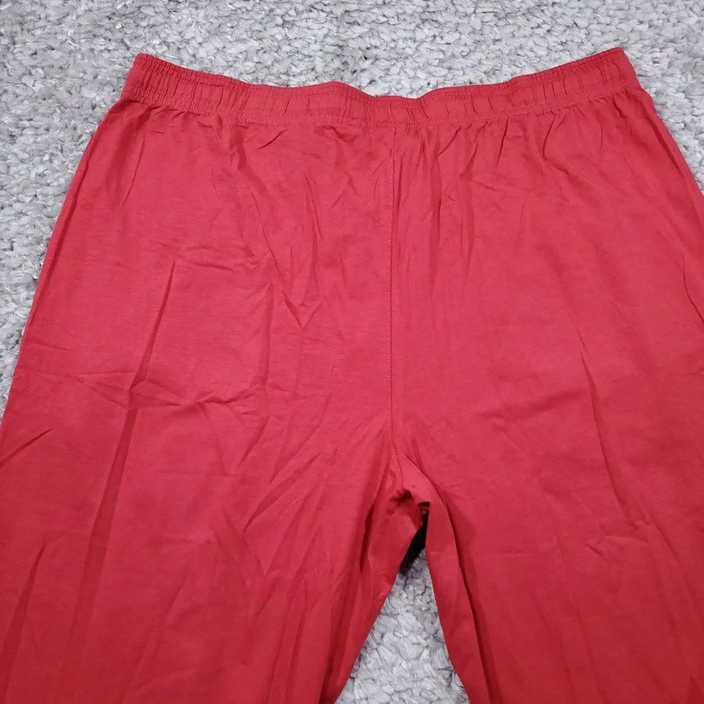 Rhone Element Lounge Pants Red Men's Size XL Organic Pima Cotton Pockets